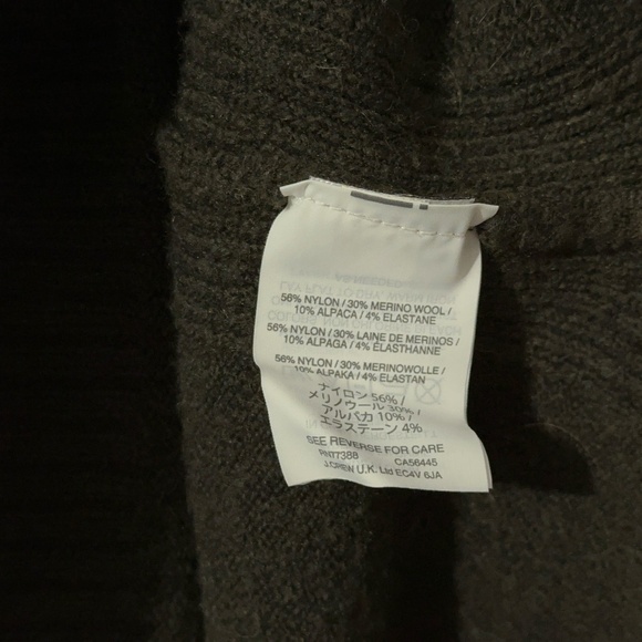 J Crew Alpaca Merino Blend Sweater Womens Size L Dark Olive - Picture 4 of 5